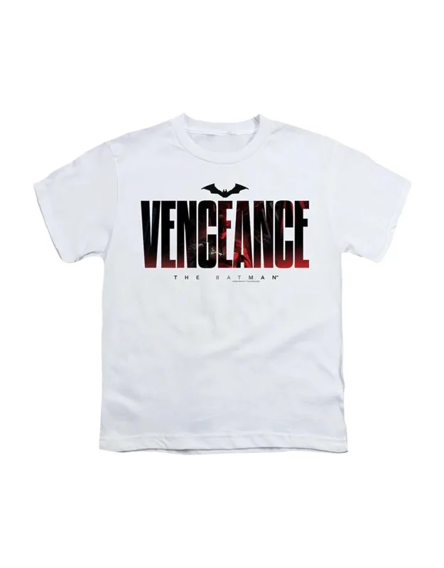 The Batman Vengeance For The Bat Short Sleeve Youth Tee - Stylish Everyday Wear, 100% Cotton