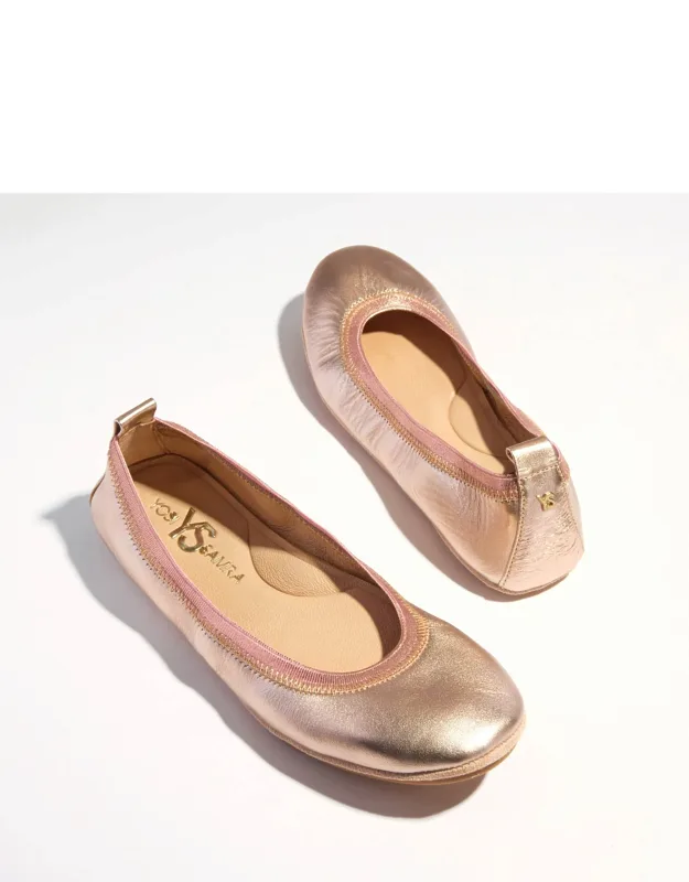 Samara Foldable Ballet Flat With Memory Foam Footbed And Flexible Rubber Outsole