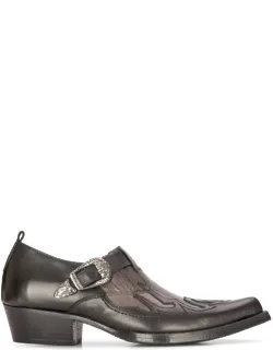 Western Cowboy Real Leather Vintage Shoes