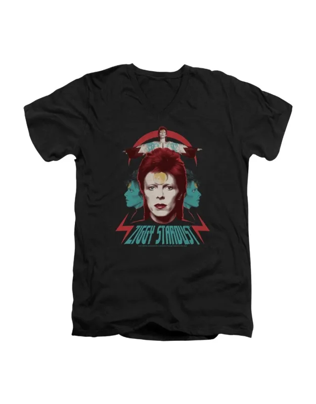 Ziggy Heads Short Sleeve V Neck Premium Cotton Tee