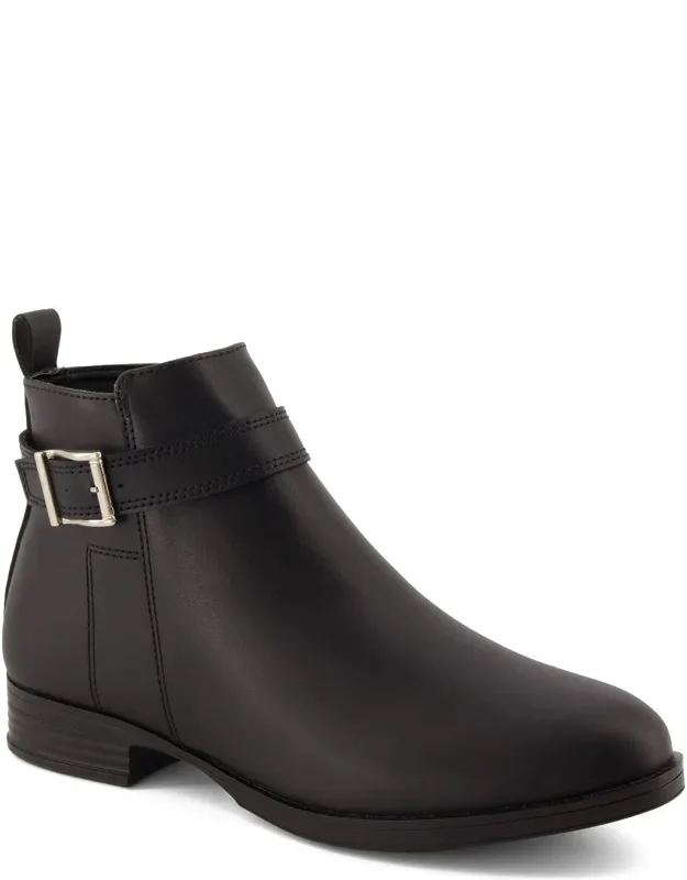 Booties With Belt Buckle