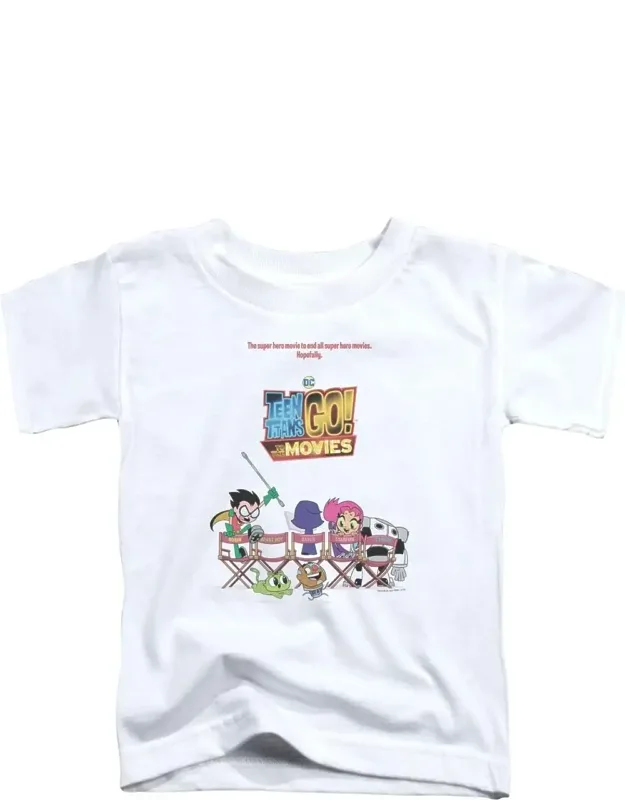 Teen Titans Go To The Movies Poster Short Sleeve Tee - Stylish For Everyday Wear