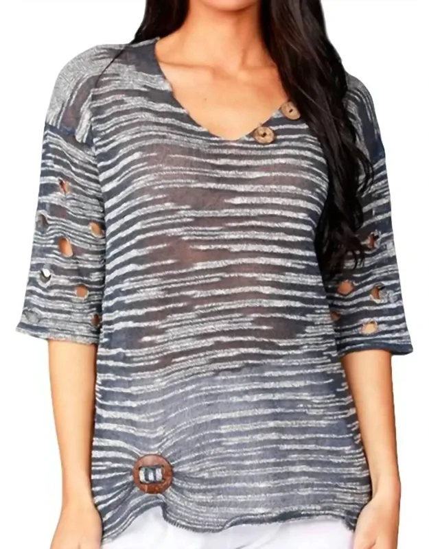 Cut-out Sleeve Top
