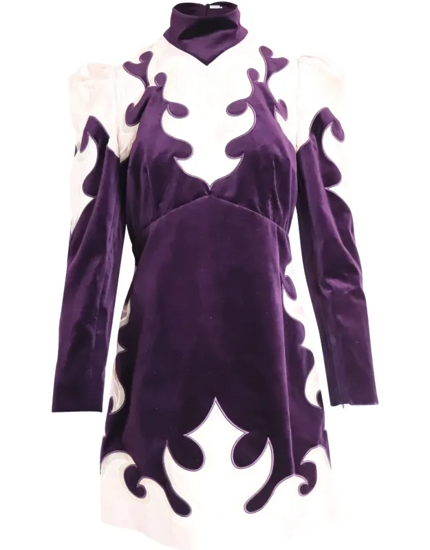 Zimmermann Ladybeetle Mystic Embroidered Mini Dress With Gathered Skirt And Versatile Sleeves