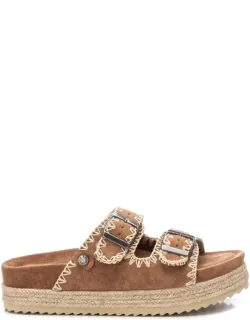 Sandals With Braided Jute Details And Non-slip Rubber Sole