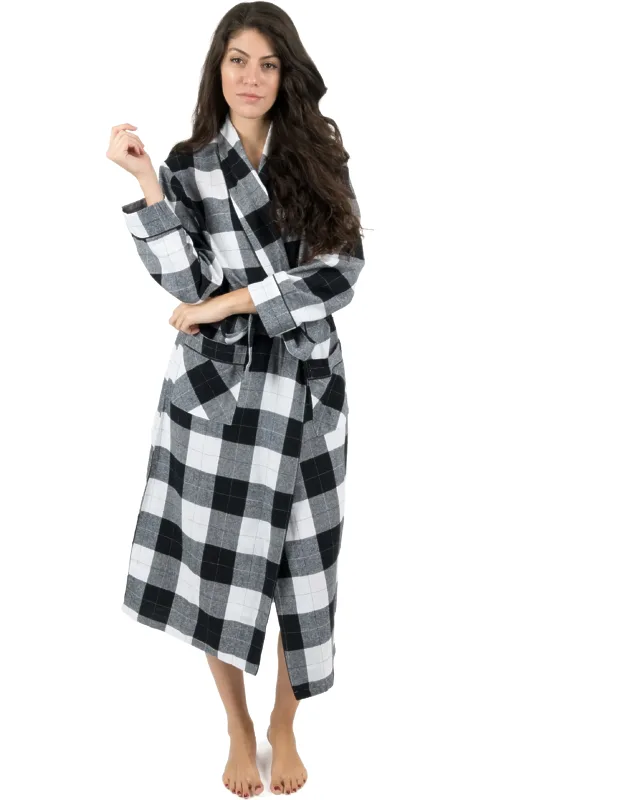 Christmas Flannel Robe With 100% Cotton Material And Pockets