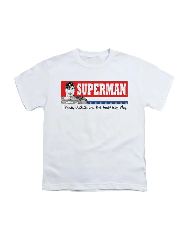 Superman For President Short Sleeve Youth Tee - Stylish And Great For Everyday Wear