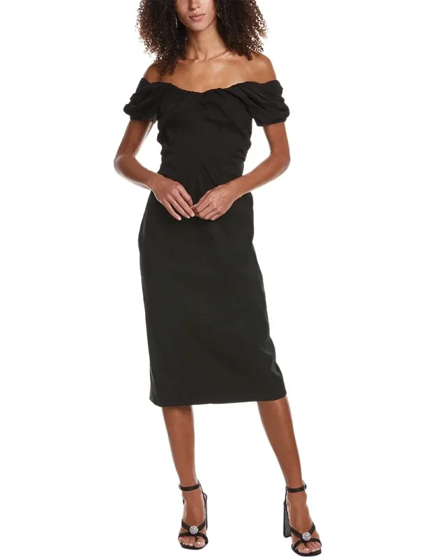 Nora Linen-blend Midi Dress