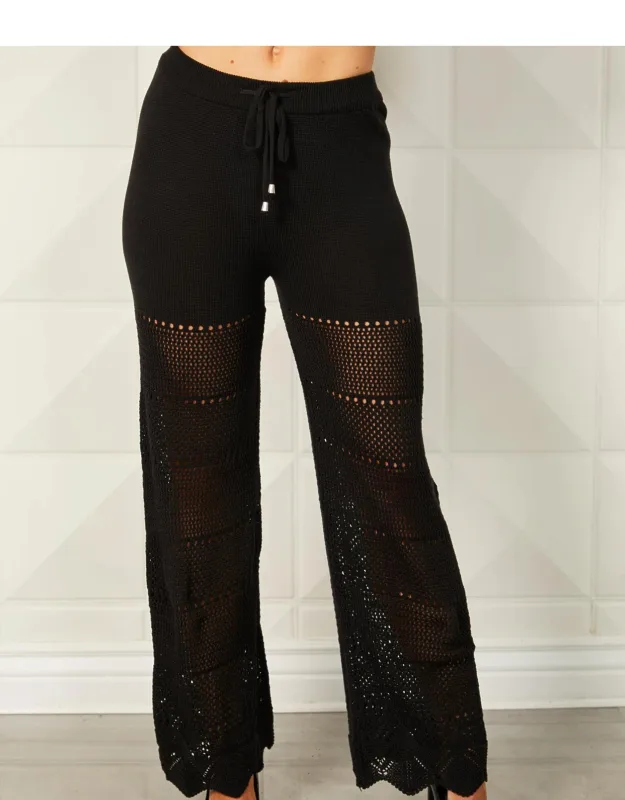 Crochet Detail Pants