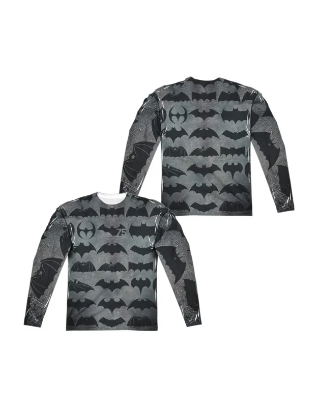 Batman 75 Symbols Long Sleeve Crew Tee