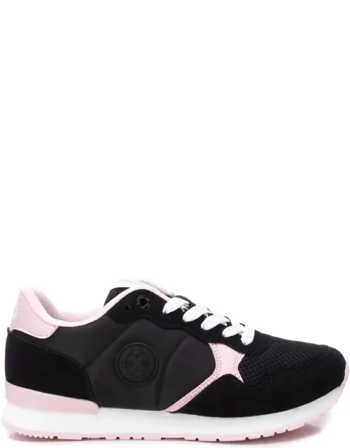 Sneakers In Black With Lace-up Closure And Non-slip Rubber Sole