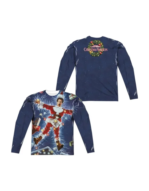 Christmas Vacation Electrified Long Sleeve Crew Tee