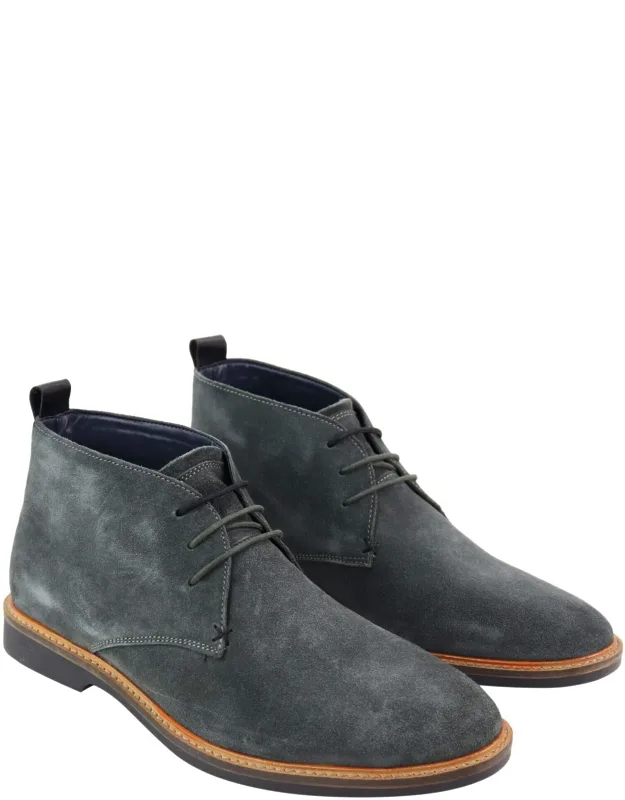 Suede Lace Up Chukka Boots