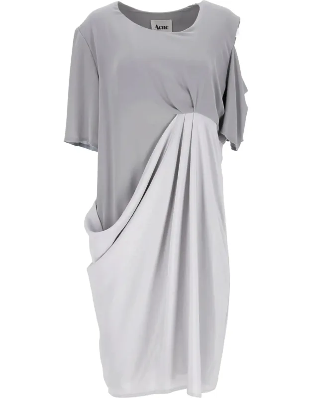 Asymmetric Draped Dress