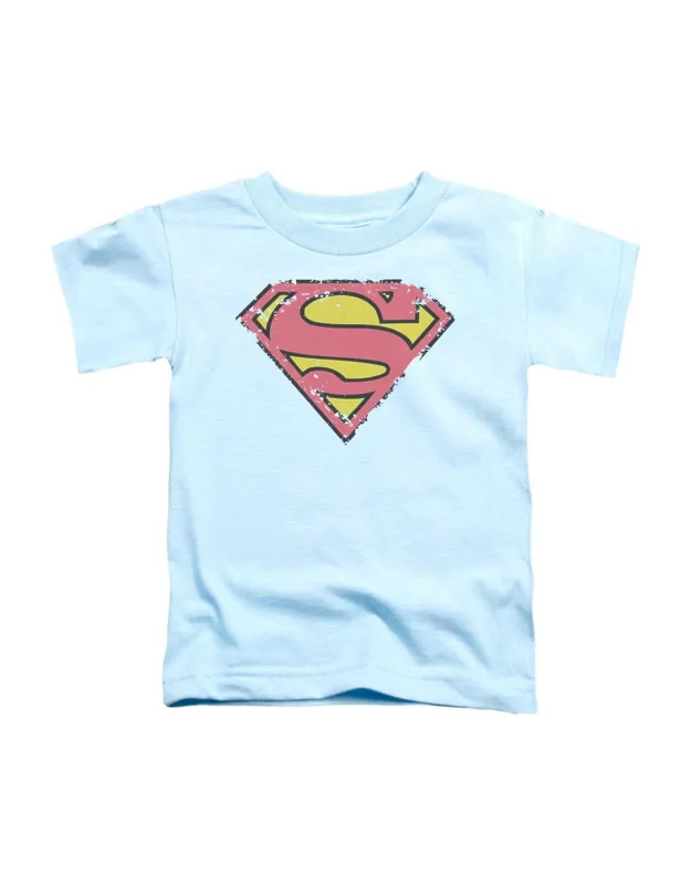 Superman Distressed Shield Short Sleeve Tee - Stylish For Everyday Wear