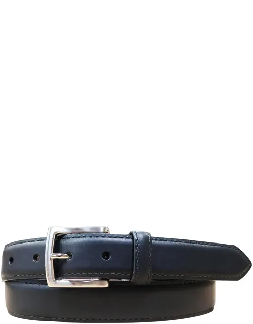 Vintage Bison Leather Satin Classic 30mm Belt