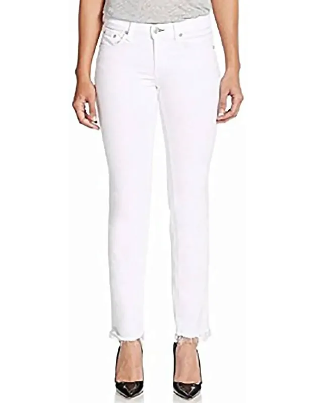 Rebel Boyfriend Jeans In Aged Bright With Stretch-denim And Concealed Zip Fastening