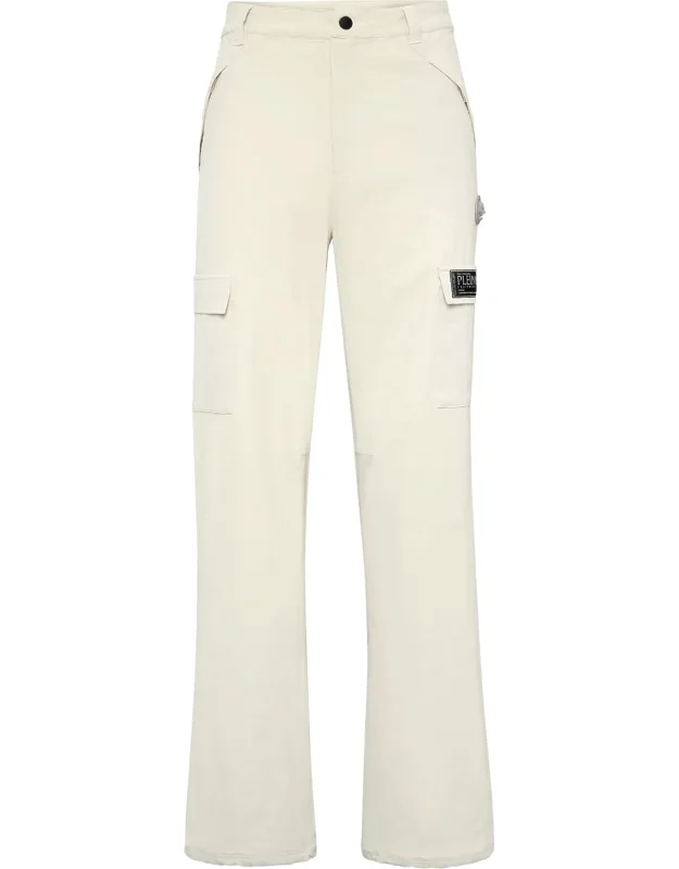 Technical Nylon Loose Fit Cargo Trousers