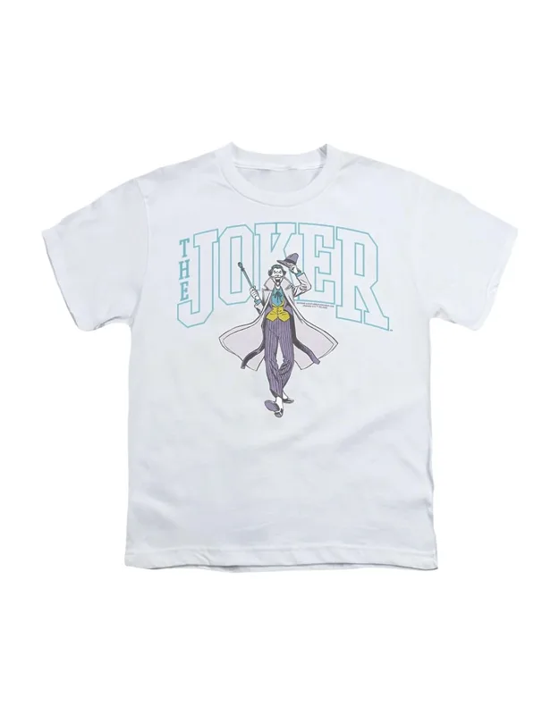 Batman Joker Varsity On White Short Sleeve Tee Stylish, Easy To Wear