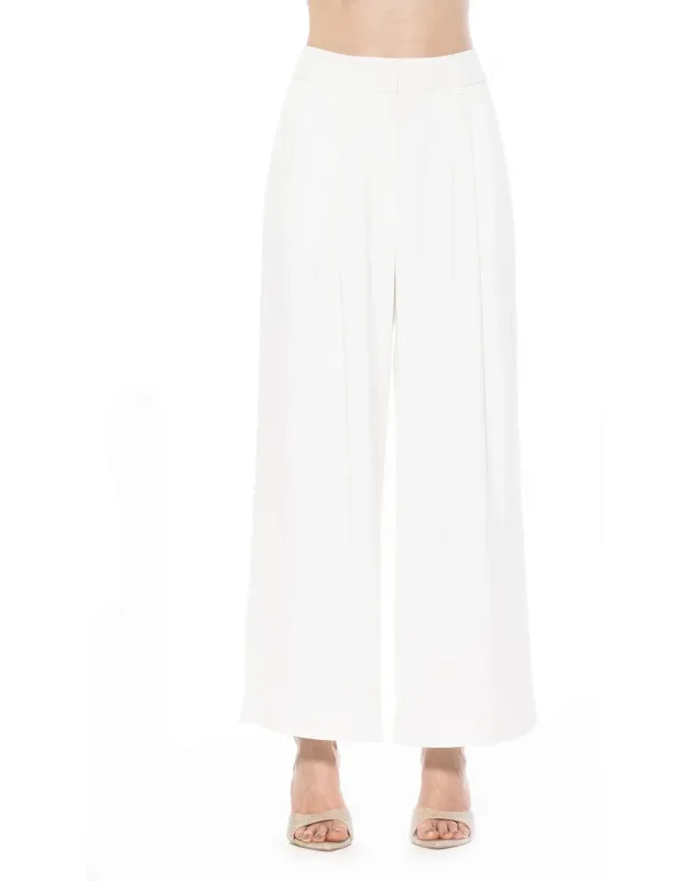 Karl Pants High Waisted Wide Leg