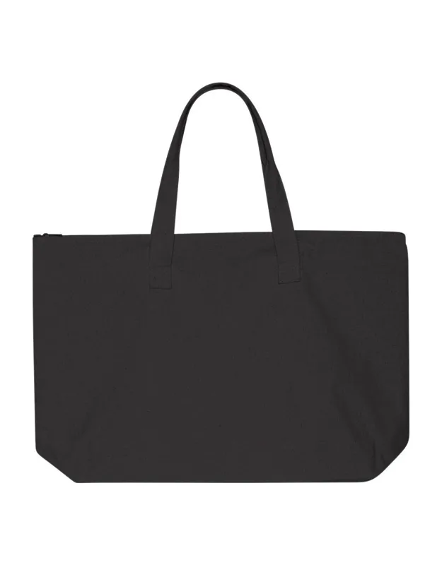Tote With Top Zippered Closure