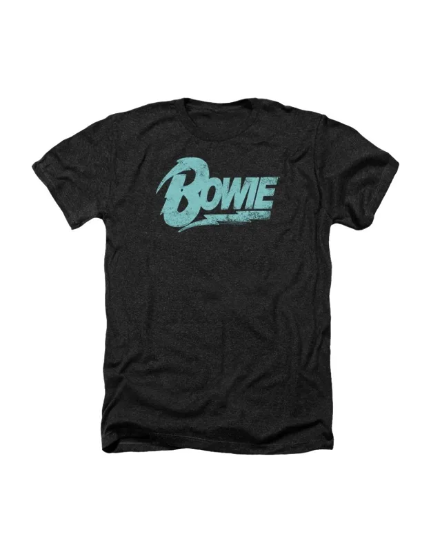 David Bowie Logo Heather T-shirt Stylish, Easy