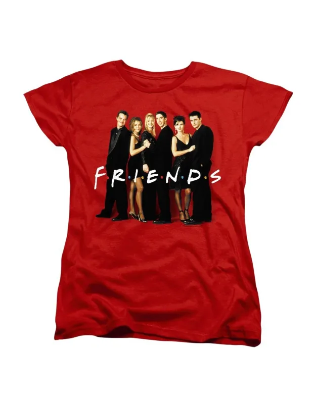 Friends Cast In Black Short Sleeve Tee