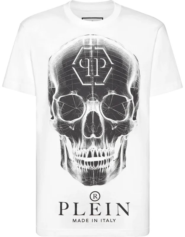 T-shirt Round Neck Ss With Iconic Prints And Rib Knit Neckline