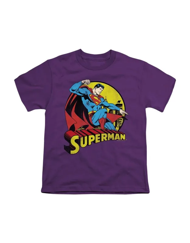 Dc Comics Big Blue Short Sleeve Youth Tee - Stylish Everyday Wear