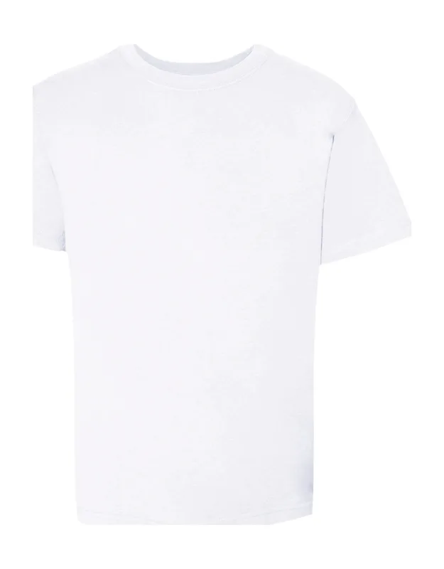 Comfortwash Garment-dyed Youth T-shirt With Double-needle Coverstitching And Ribbed Collar