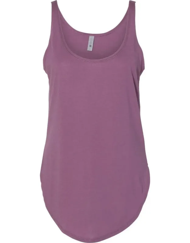 Next Level Tank With Scoop Neckline And Curved Hem