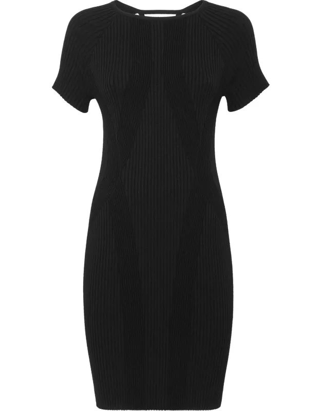 T-shirt Dress With Open Back And Cross Straps