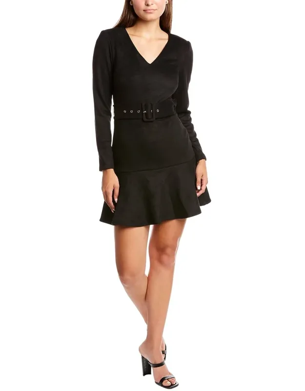 Suede-blend Wild Zebra Dress
