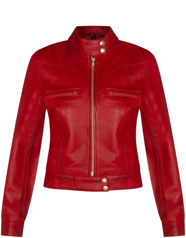 Classic Leather Biker Jacket