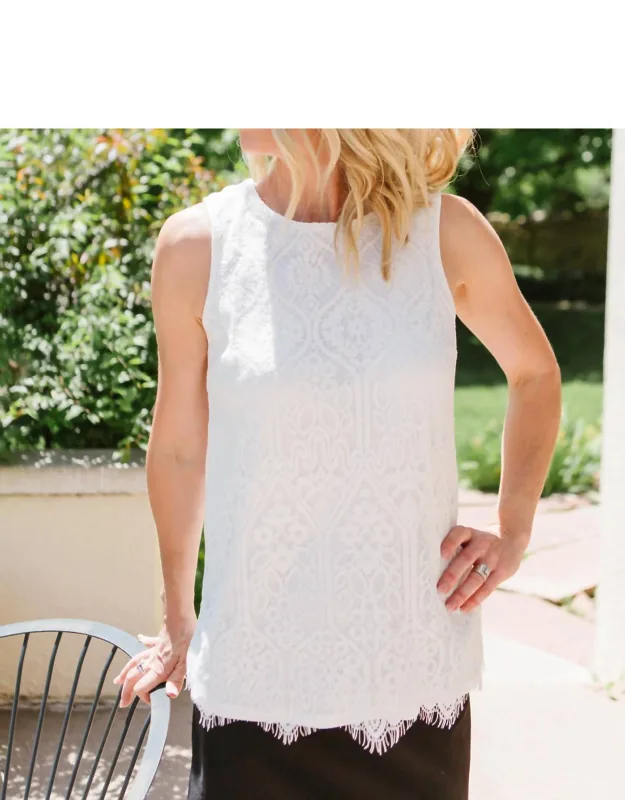 Eyelash Lace Tank