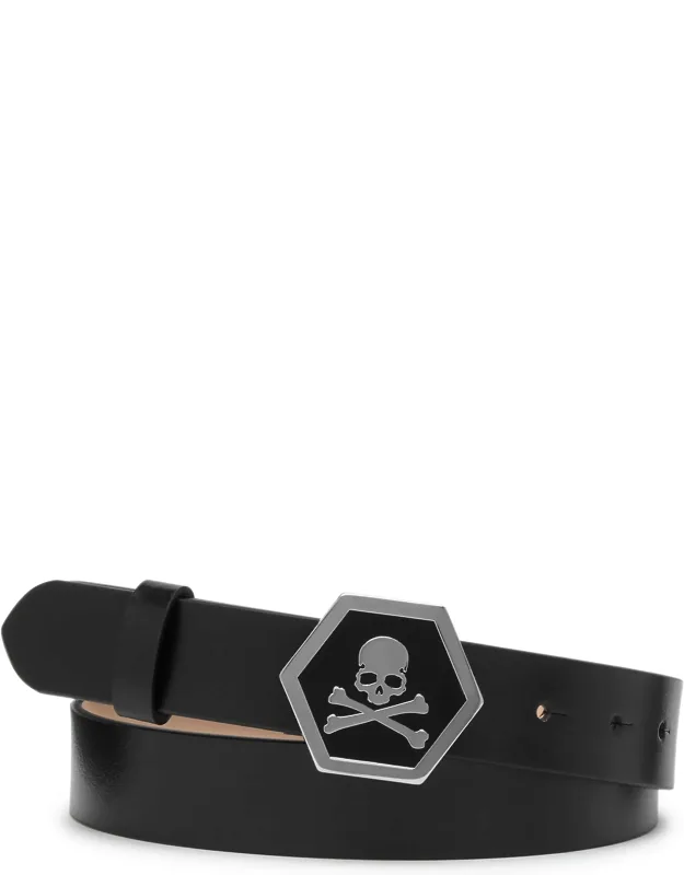 Leather Belt Skull