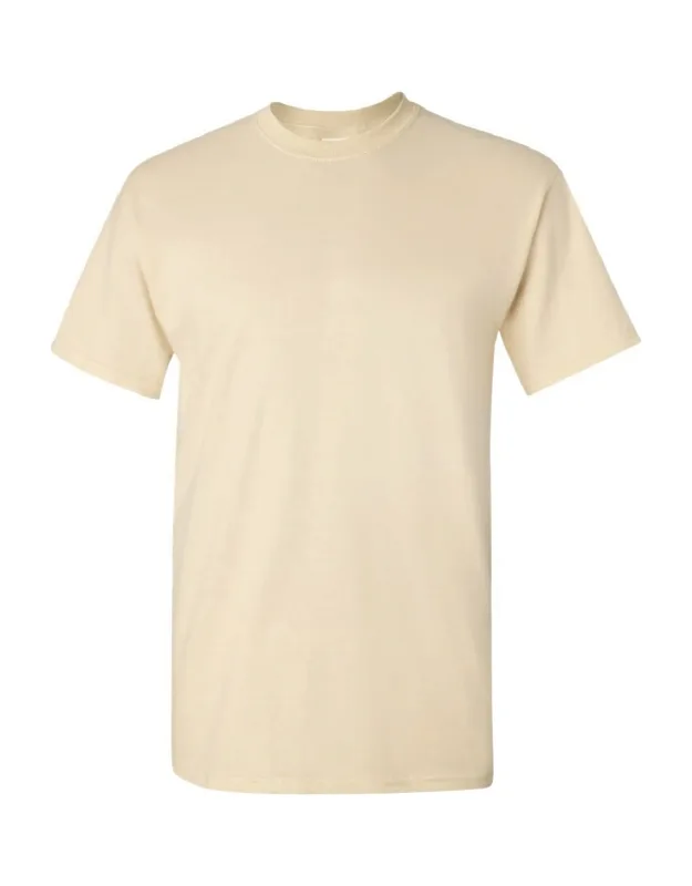 Gildan Ultra Cotton Short Sleeve T-shirt With Seamless Double-needle Collar And Tubular Construction