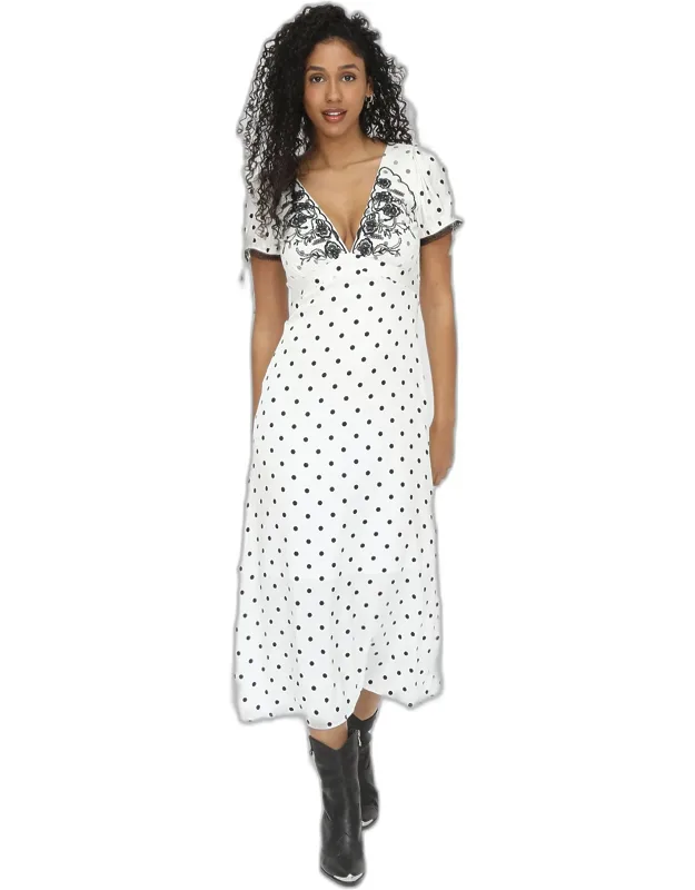 Polka Dot Midi Dress