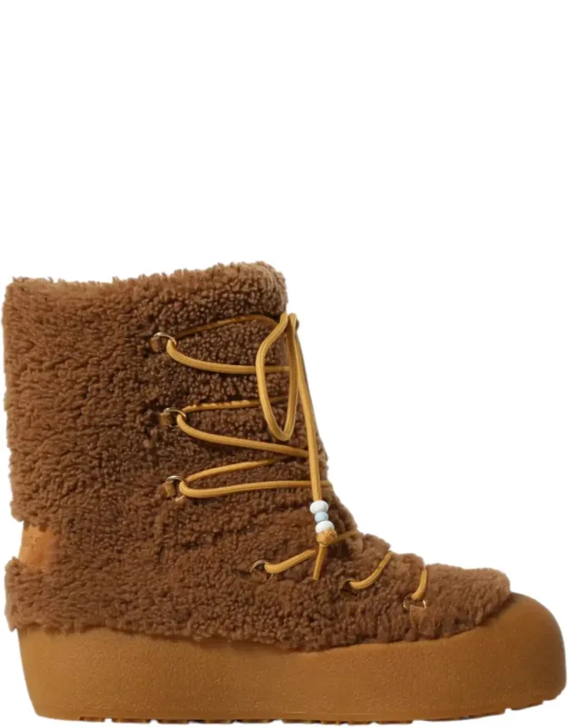 Corviglia Camel Fur Boots