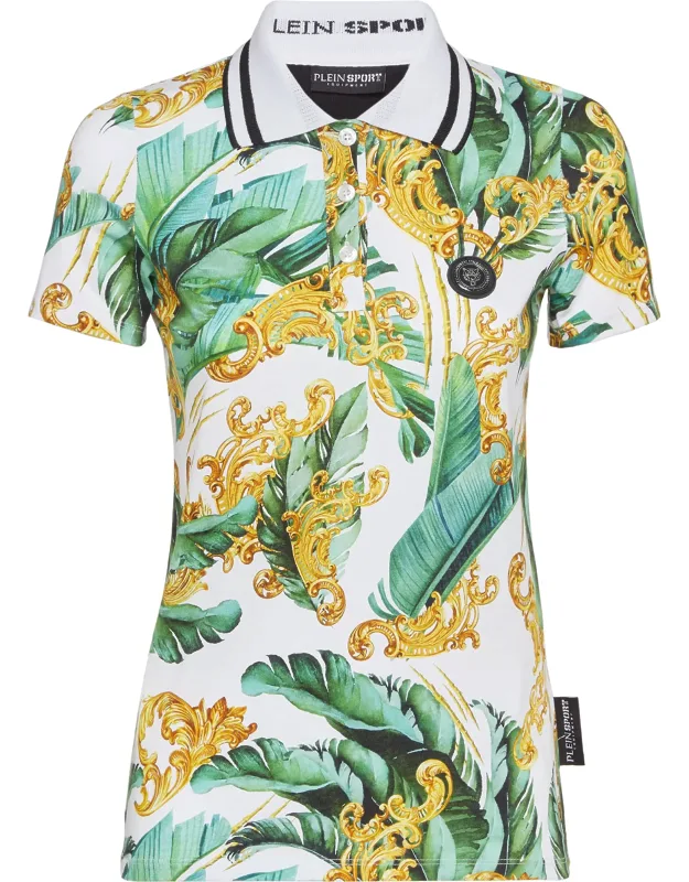 Polo Shirt Ss - Maximum Comfort, Rubberized Tiger Patch