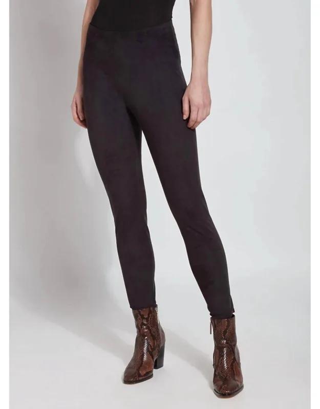 High Waist Suede Leggings