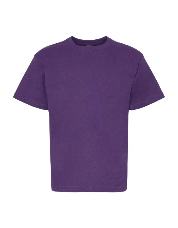 Youth Gold Soft Touch T-shirt 100% Preshrunk Cotton, Cover Seamed Neckline