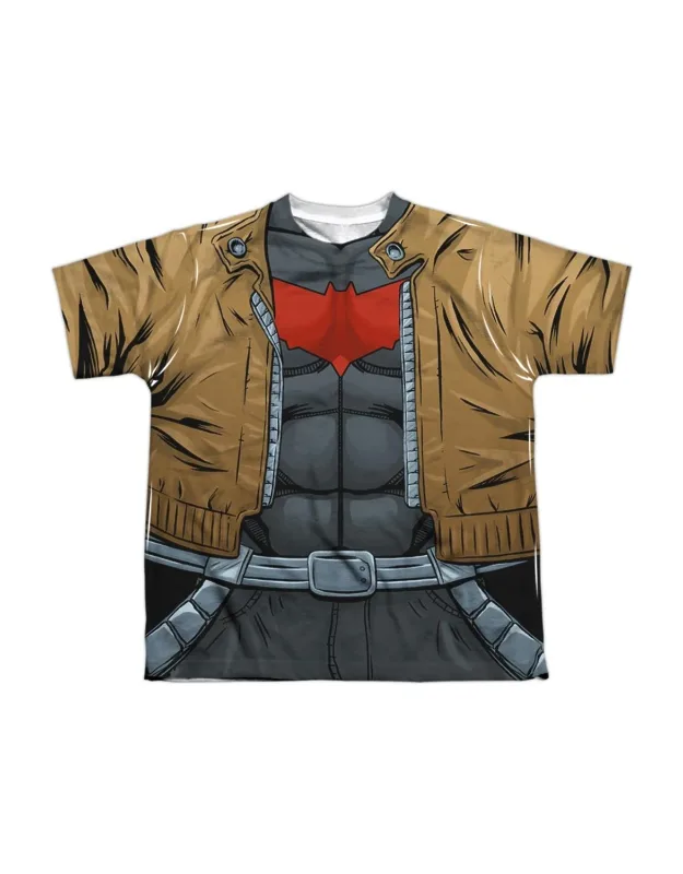 _batman Red Hood Uniform Short Sleeve Poly Crew Tee / T-shirt_
