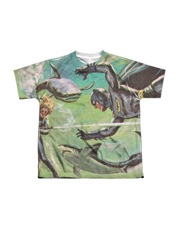 _batman Classic Tv Underwater Short Sleeve Poly Crew Tee / T-shirt_