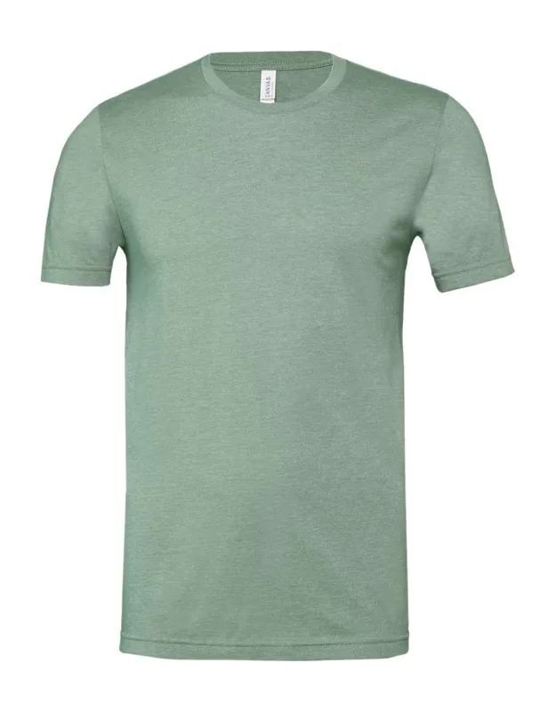 Bella + Canvas Cvc Jersey Tee With Coverstitched Collar And Sleeves, Shoulder-to-shoulder Taping