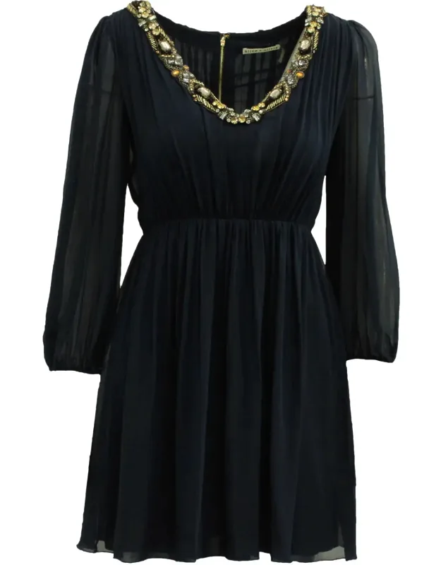 Sequin Neck Dress