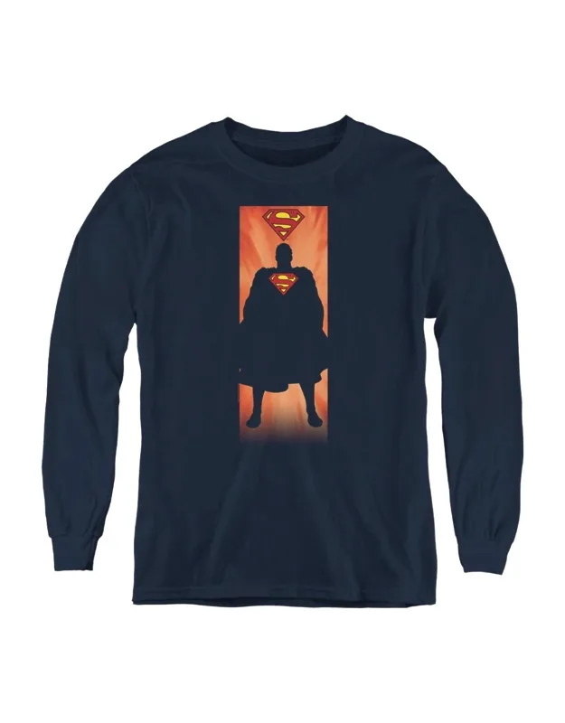 Superman Block Long Sleeve Tee