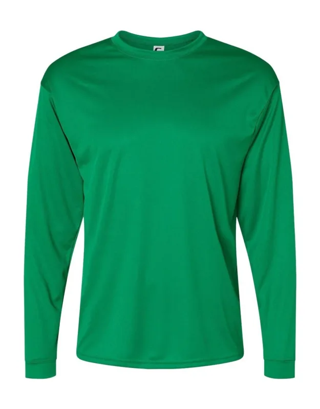 C2 Sport Performance Long Sleeve T-shirt With Moisture Management And Antimicrobial Fabric