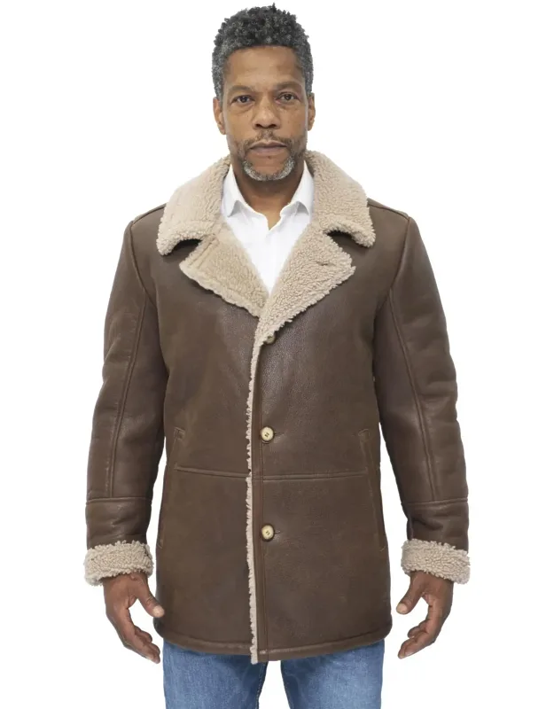 Crombie Jacket-kimberley With Traditional Three Button Closing And Woollen Fleece Lining