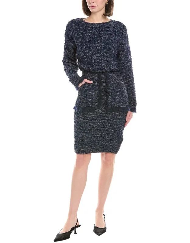 Boucle Wool-blend Sweaterdress